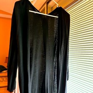 Talbots long black cardigan